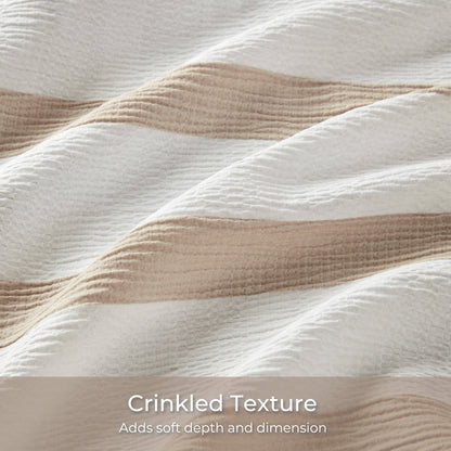 Merritt Yarn-dyed Striped Comforter - Taupe