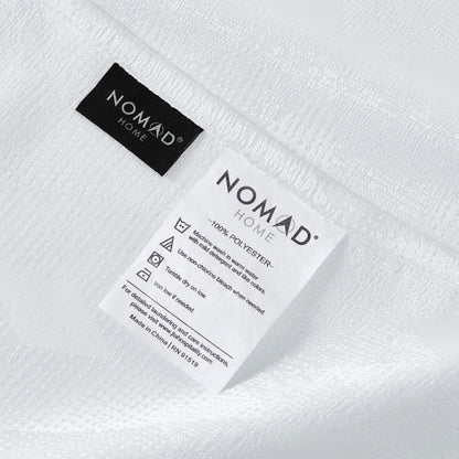 Jacquard Essential Nova Coverlet - White