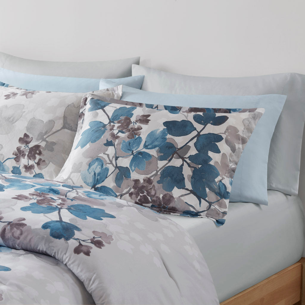 Alexis Comforter Set with Bed Sheets - Blue