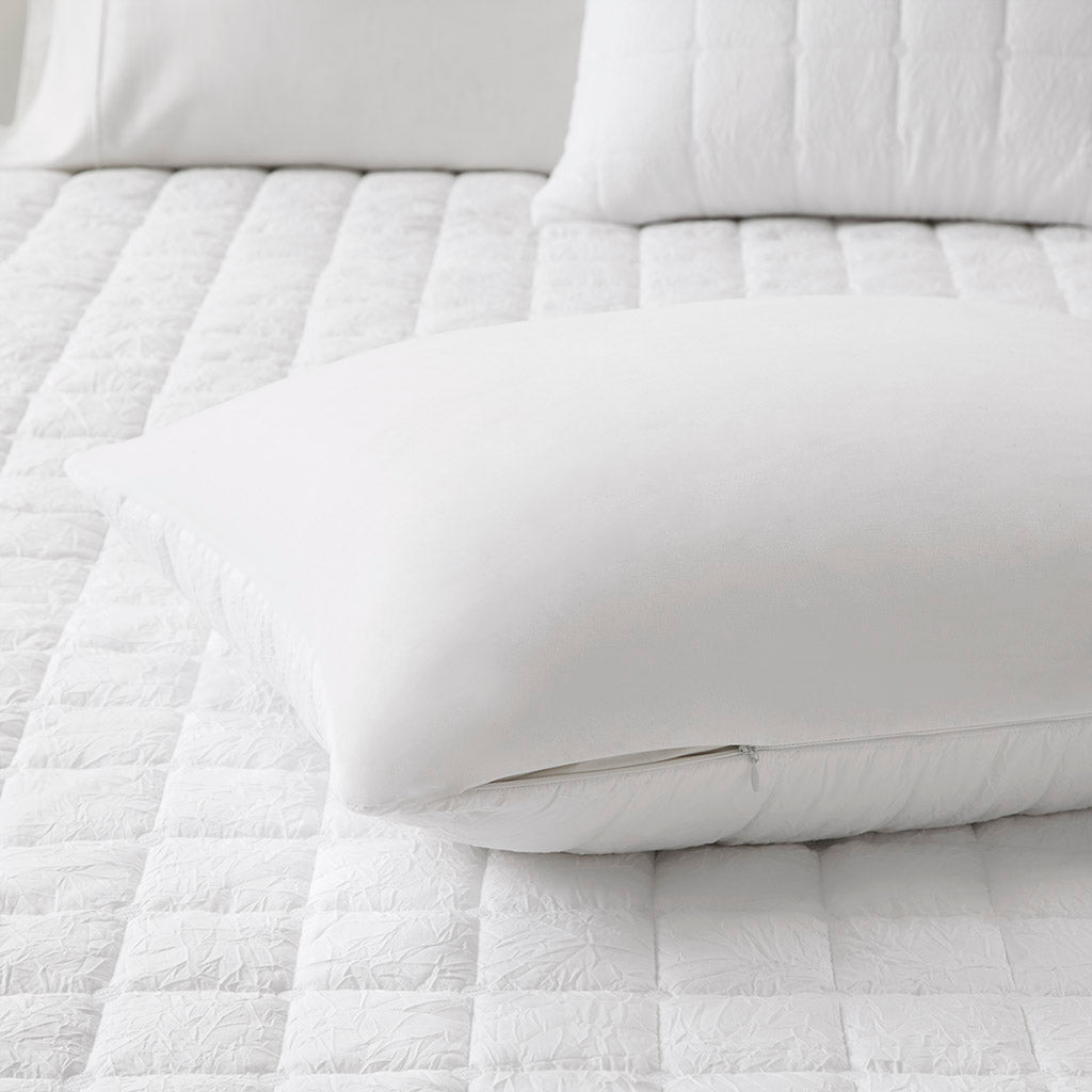 Cocoon 3 Piece Quilt Top Duvet Cover Mini Set - White