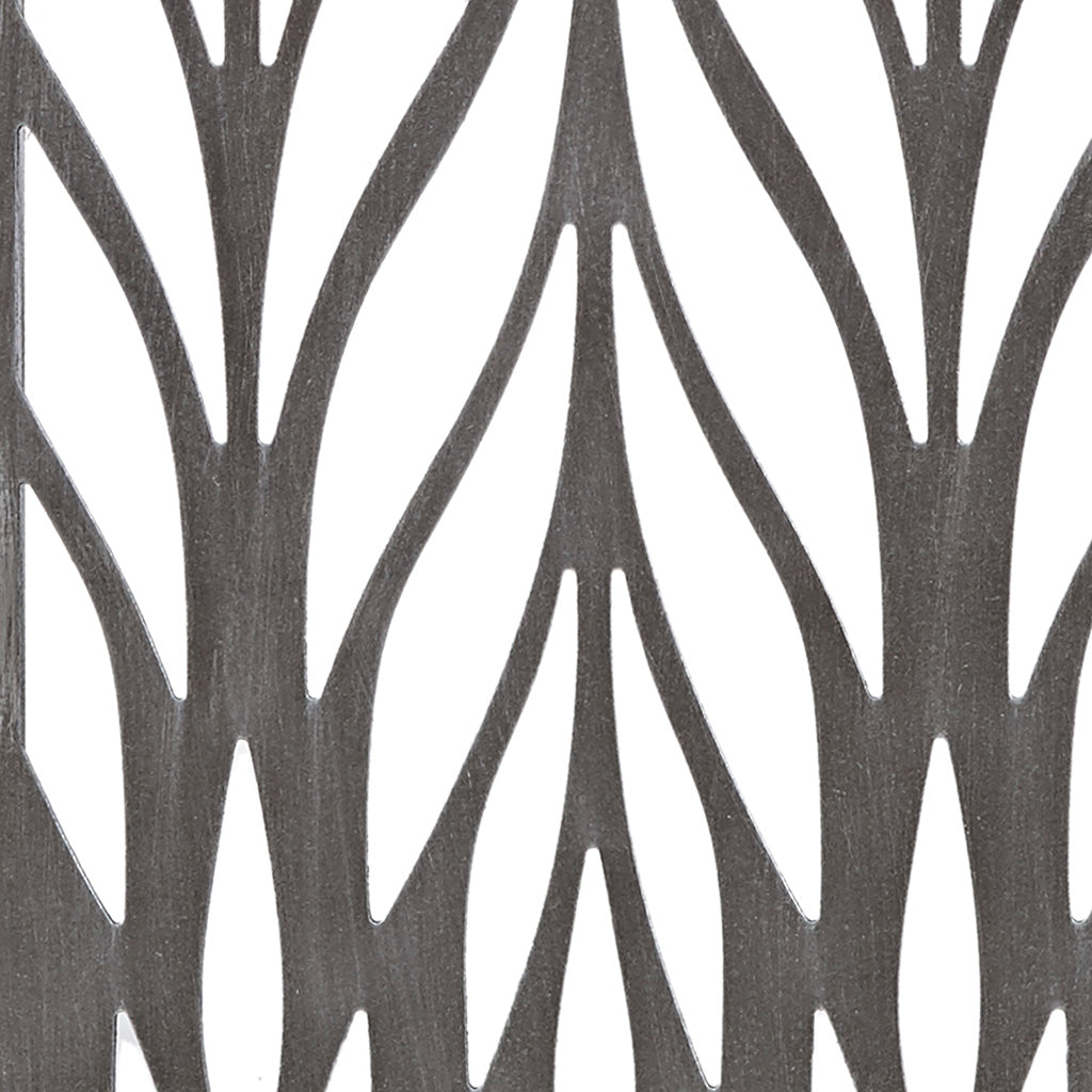 Florian Grey Laser Cut Wood 2-piece Panel Wall Decor Set - Reclaimed Grey
