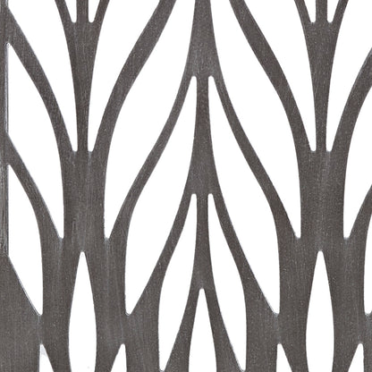 Florian Grey Laser Cut Wood 2-piece Panel Wall Decor Set - Reclaimed Grey