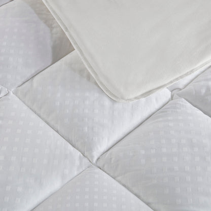 Signature Dobby Cotton Waterproof Mattress Pad - White