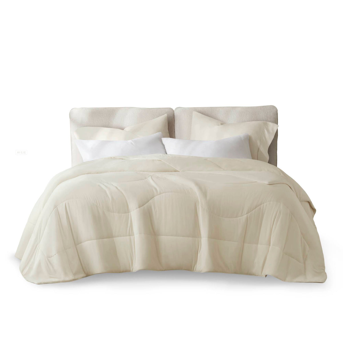 Cooling Reversible Tencel Comforter Blanket - Ivory