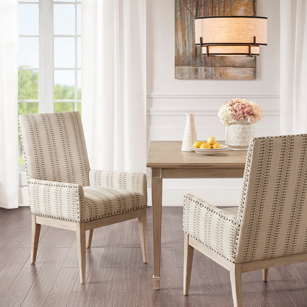 Rika High Back Dining Armchair (Set of 2) - Natural