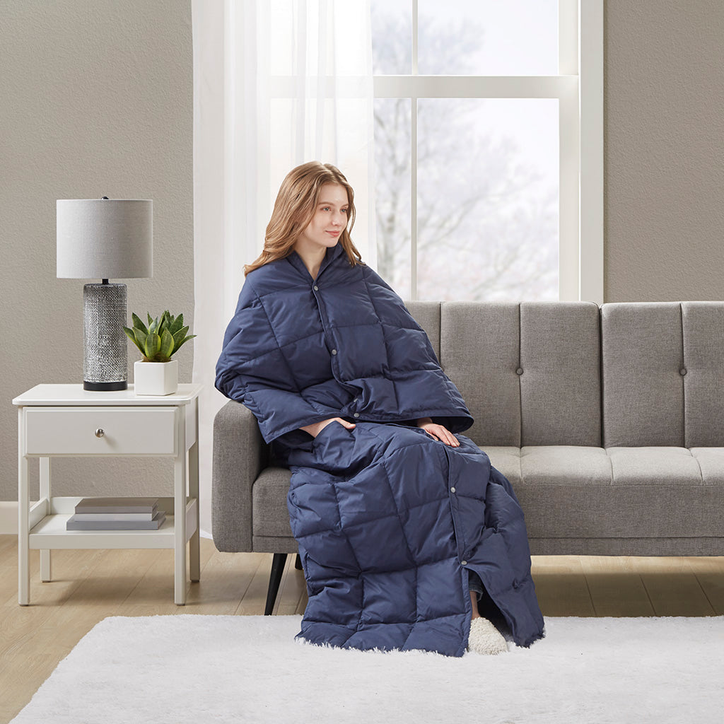 Hadly Wearable Multipurpose Throw - Indigo