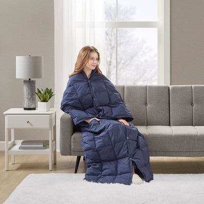 Hadly Wearable Multipurpose Throw - Indigo