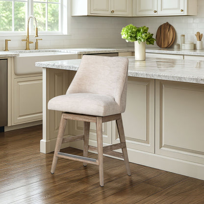 Winfield Swivel Counter Stool - Cream