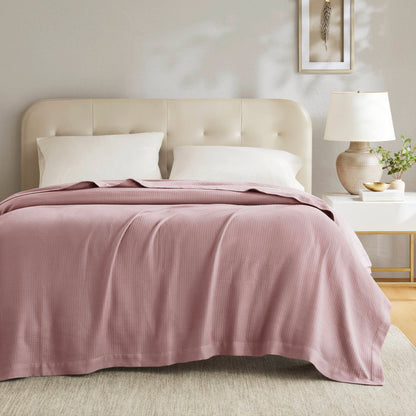 100% Certified Egyptian Cotton Blanket - Rose
