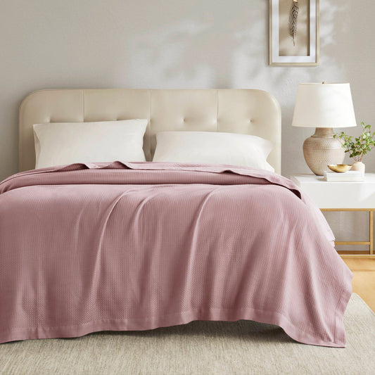 100% Certified Egyptian Cotton Blanket - Rose