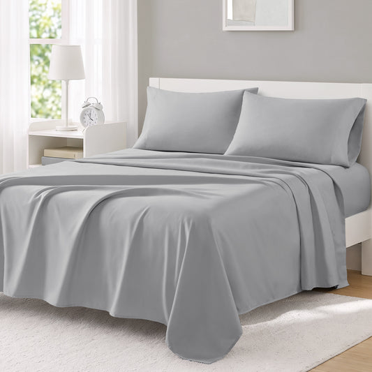 Microfiber All Season Soft Touch Sheet Set - Grey