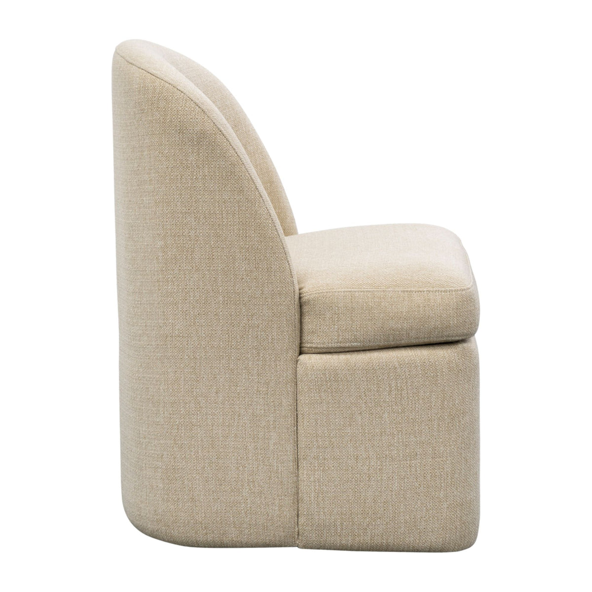 Lyra Dining Chair with castors - Taupe