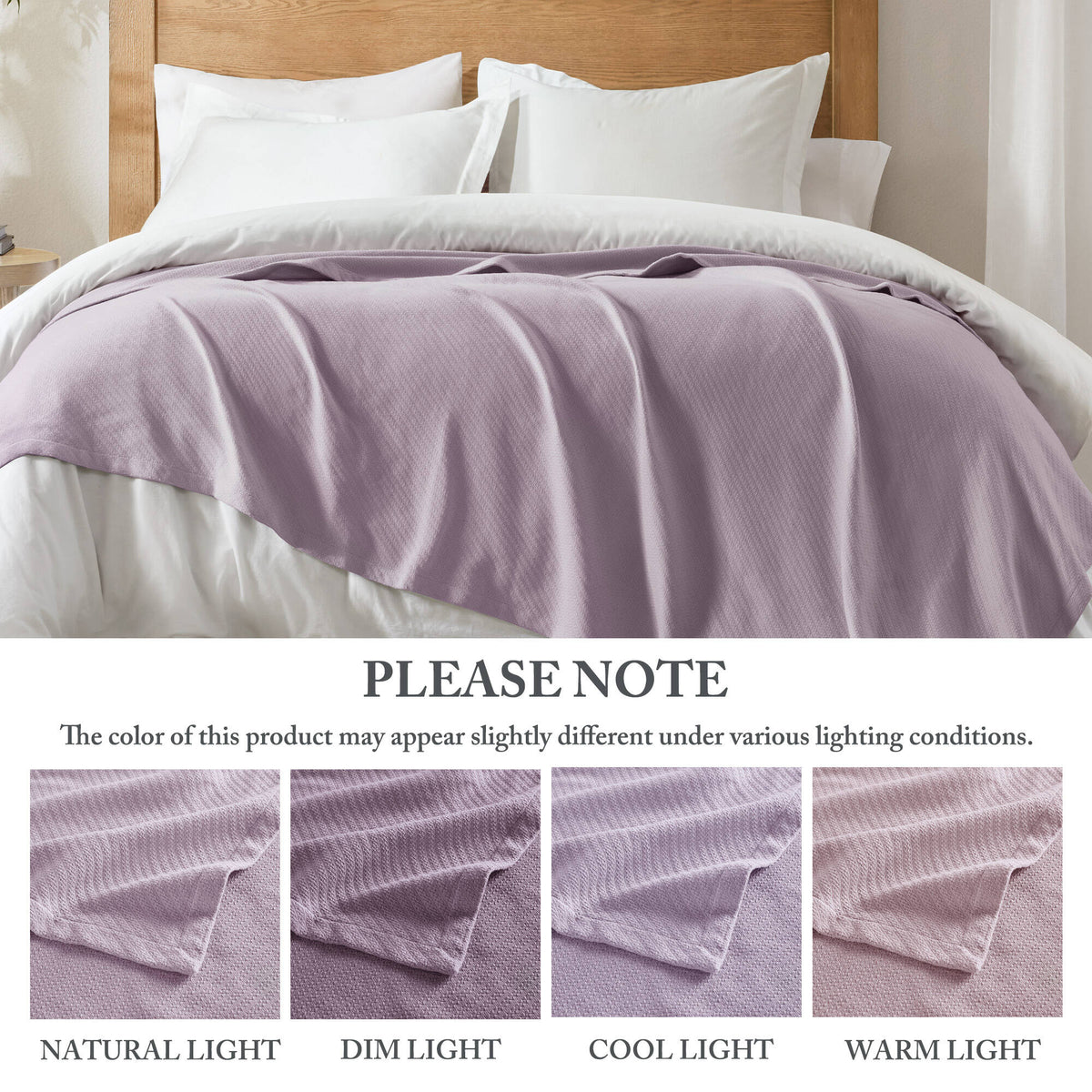 Liquid Cotton Blanket - Lilac