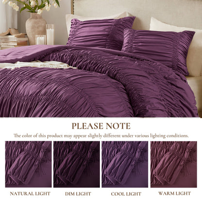 Mia Comforter Set - Purple