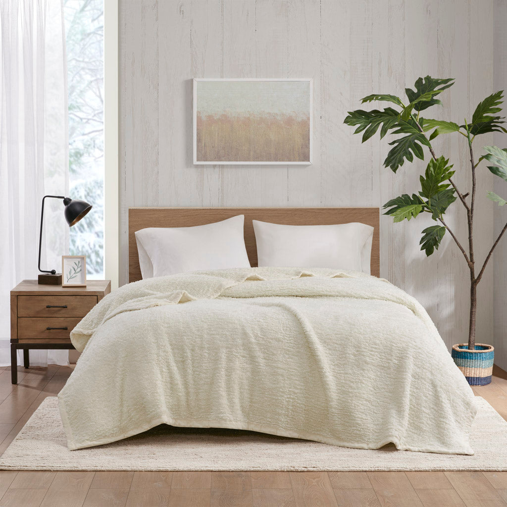 Burlington Berber Blanket - Ivory