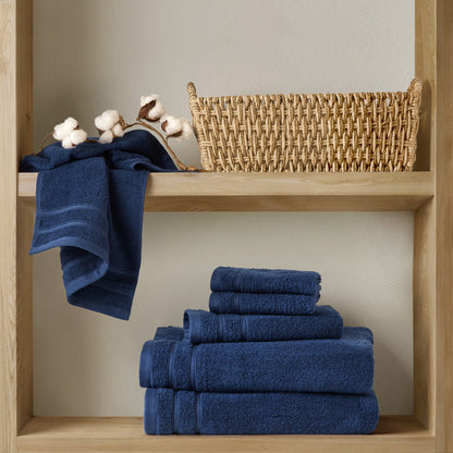 400GSM Essential Bundle Quick Dry 100% Cotton Towel Set - Indigo