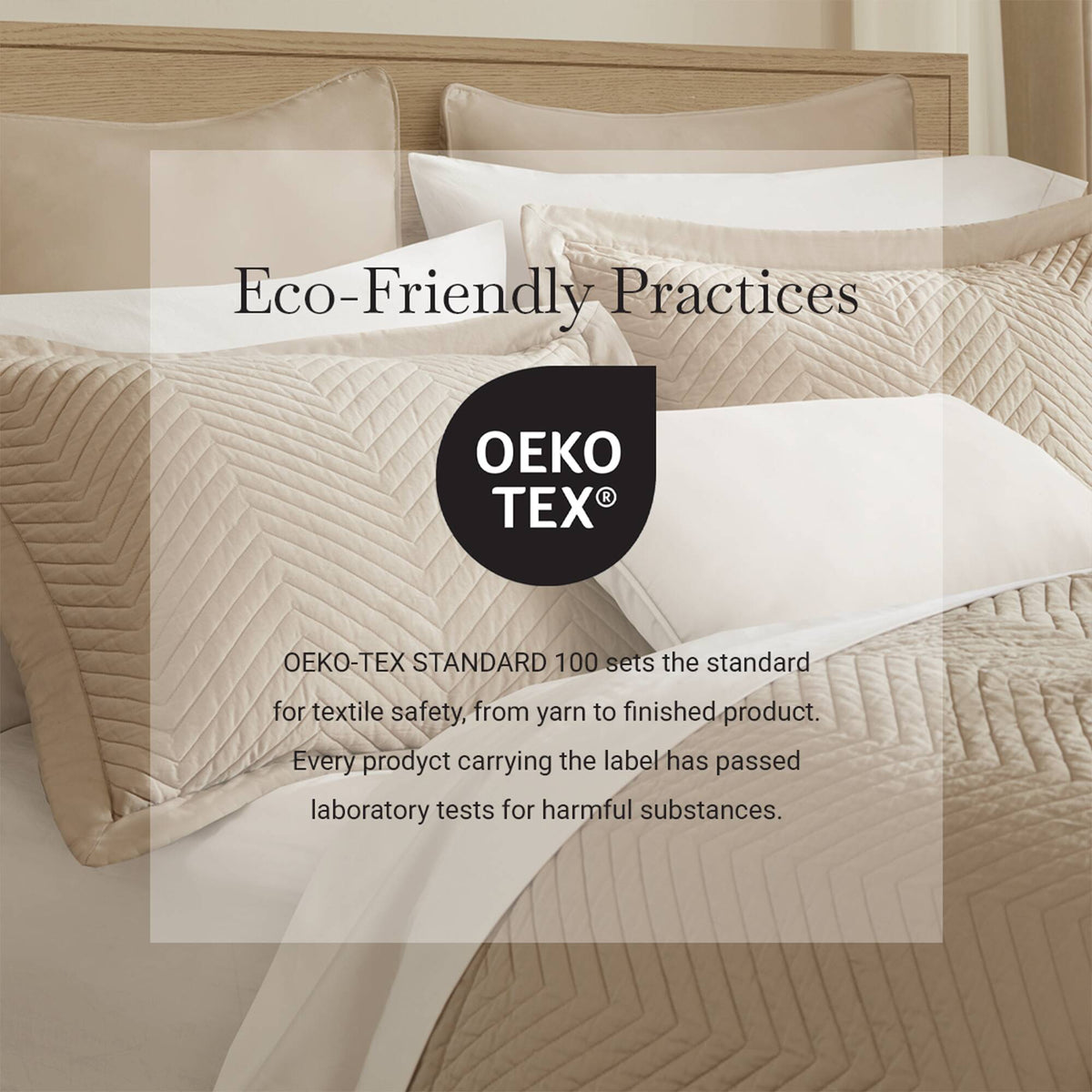 Liam Hotel 3 Piece Cotton Quilt Set - Linen