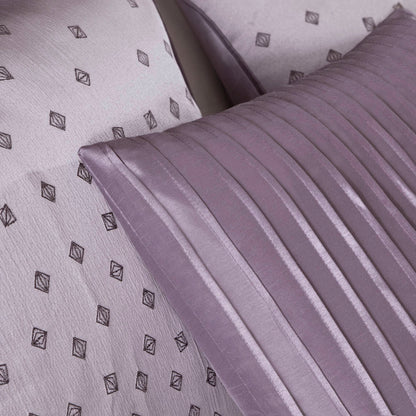 Biloxi 6 Piece Jaquard Duvet Cover Set - Purple