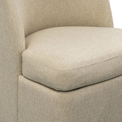 Lyra Dining Chair with castors - Taupe