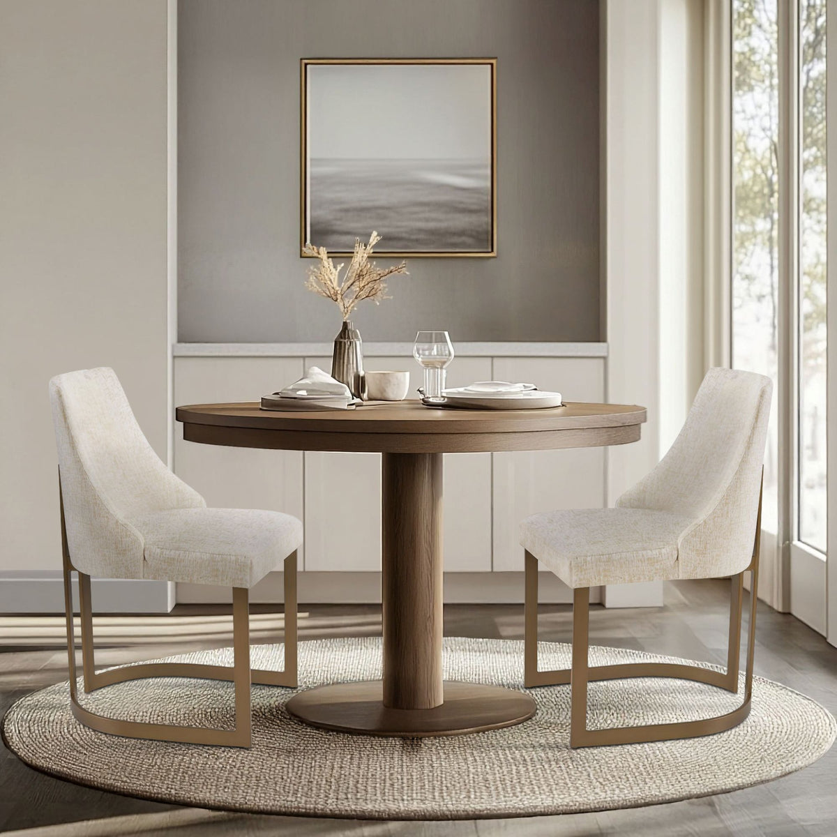 Bryce Upholstered Dining Chair (Set of 2) - Cream