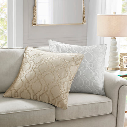 Montague European Pillow Sham - Silver