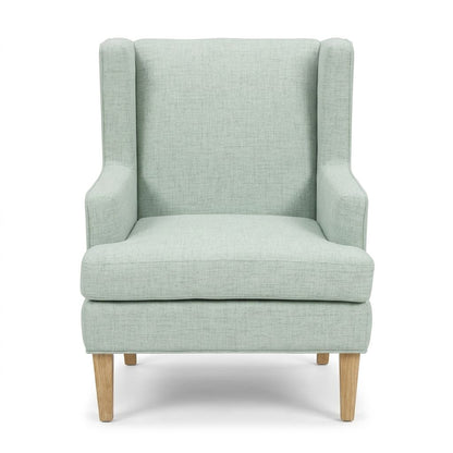 Decker Wingback Armchair - Light Green
