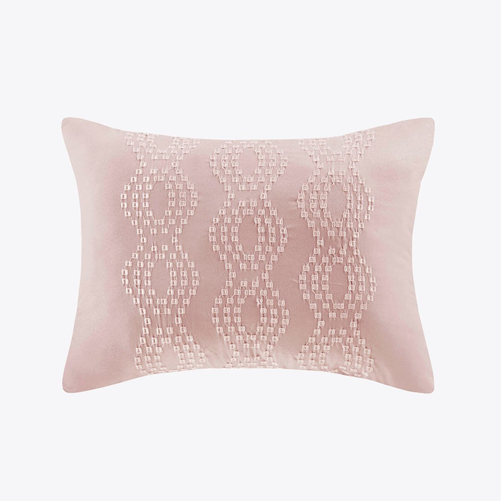 Annie Solid Clipped Jacquard Duvet Cover Set