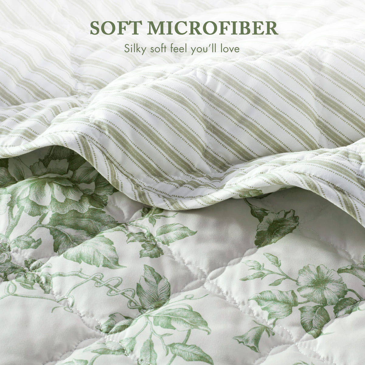 Adele Quilt Set - Green