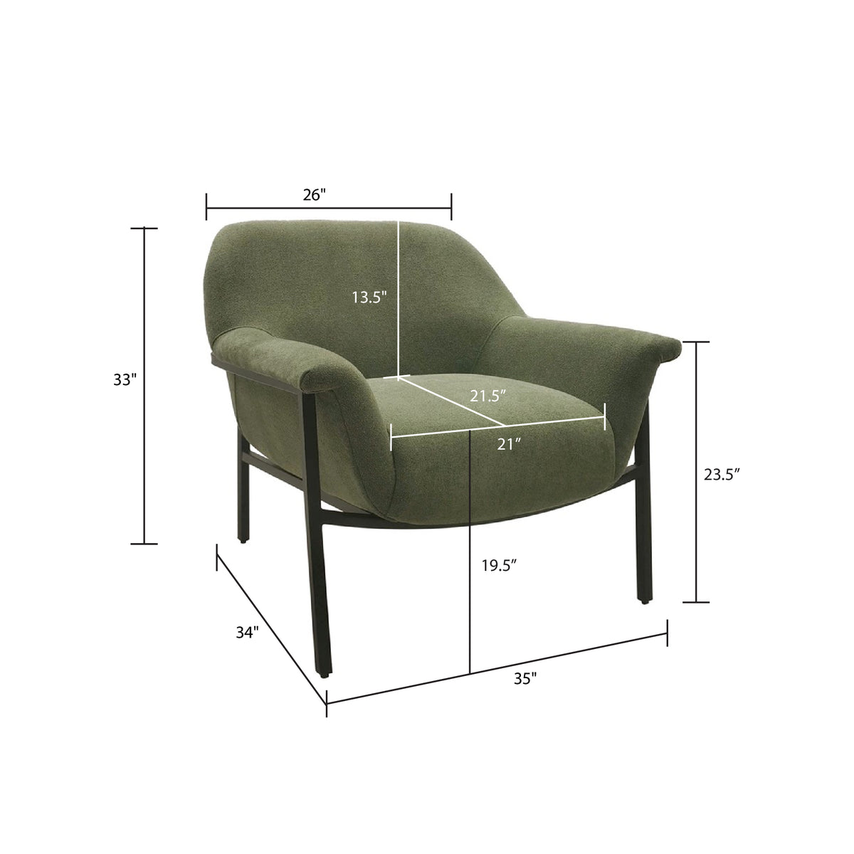 Sabrina Accent Chair - Green