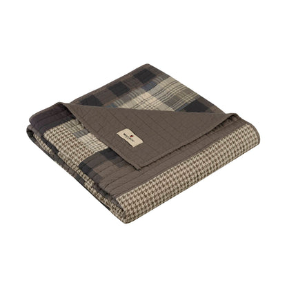Winter Hills Quilted Throw - Tan