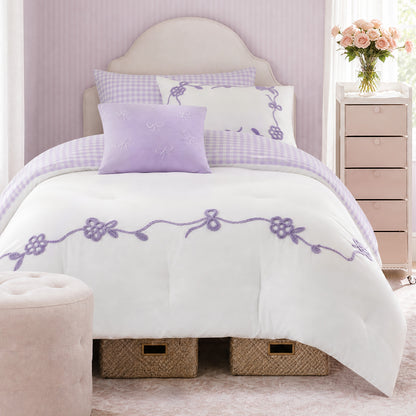 Tiffany Comforter Set - Purple