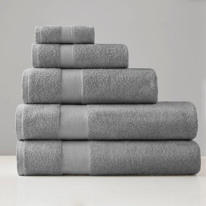 Premium Turkish Cotton 500GSM Plush Towel Set - Charcoal