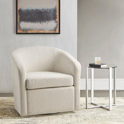 Amber Swivel Chair - Ivory