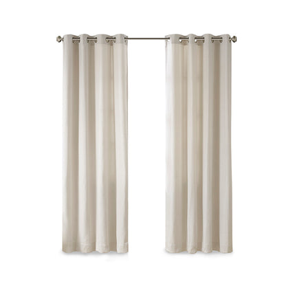 Englewood Solid Piece Dyed Grommet Top Curtain Panel - Natural