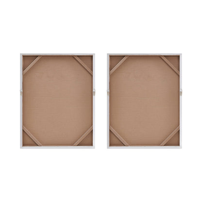 Glimmer Heavily Embellished 2-piece Canvas Wall Art Set - Silver