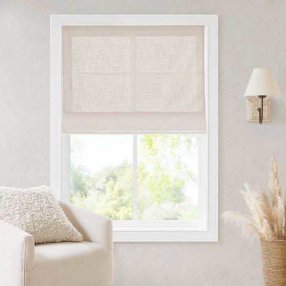Quincy Cordless Roman Shade - Linen