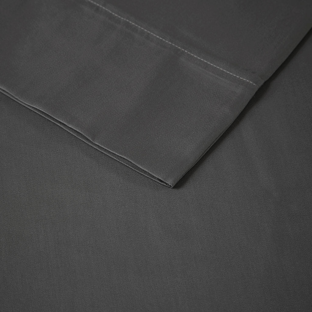 1500 Thread Count Cotton Blend 4 PC Sheet Set - Charcoal