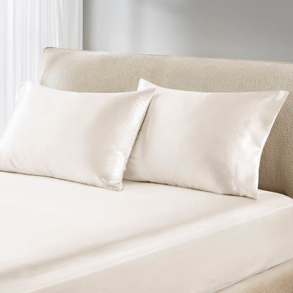 Satin Luxury 2 PC Pillowcases - Ivory
