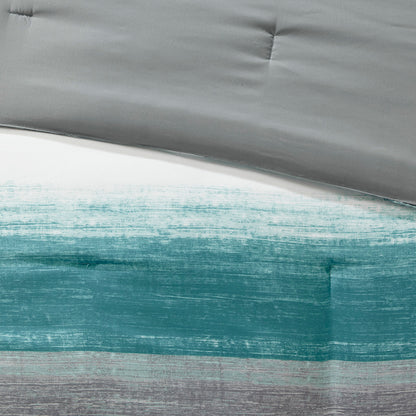 Saben Comforter Set with Cotton Bed Sheets - Aqua