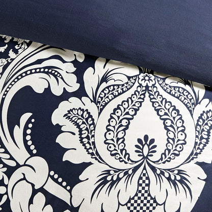 Vienna 6 Piece Printed Duvet Cover Set - Indigo