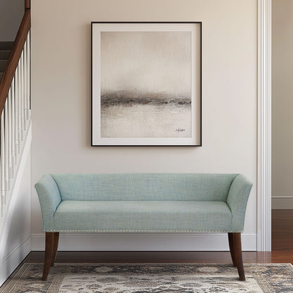 Welburn Upholstered Bench - Light Blue