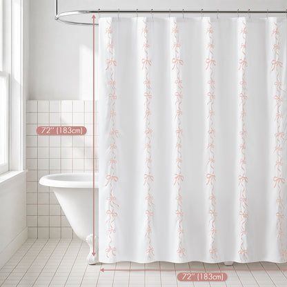 Addison Shower Curtain Set - Pink