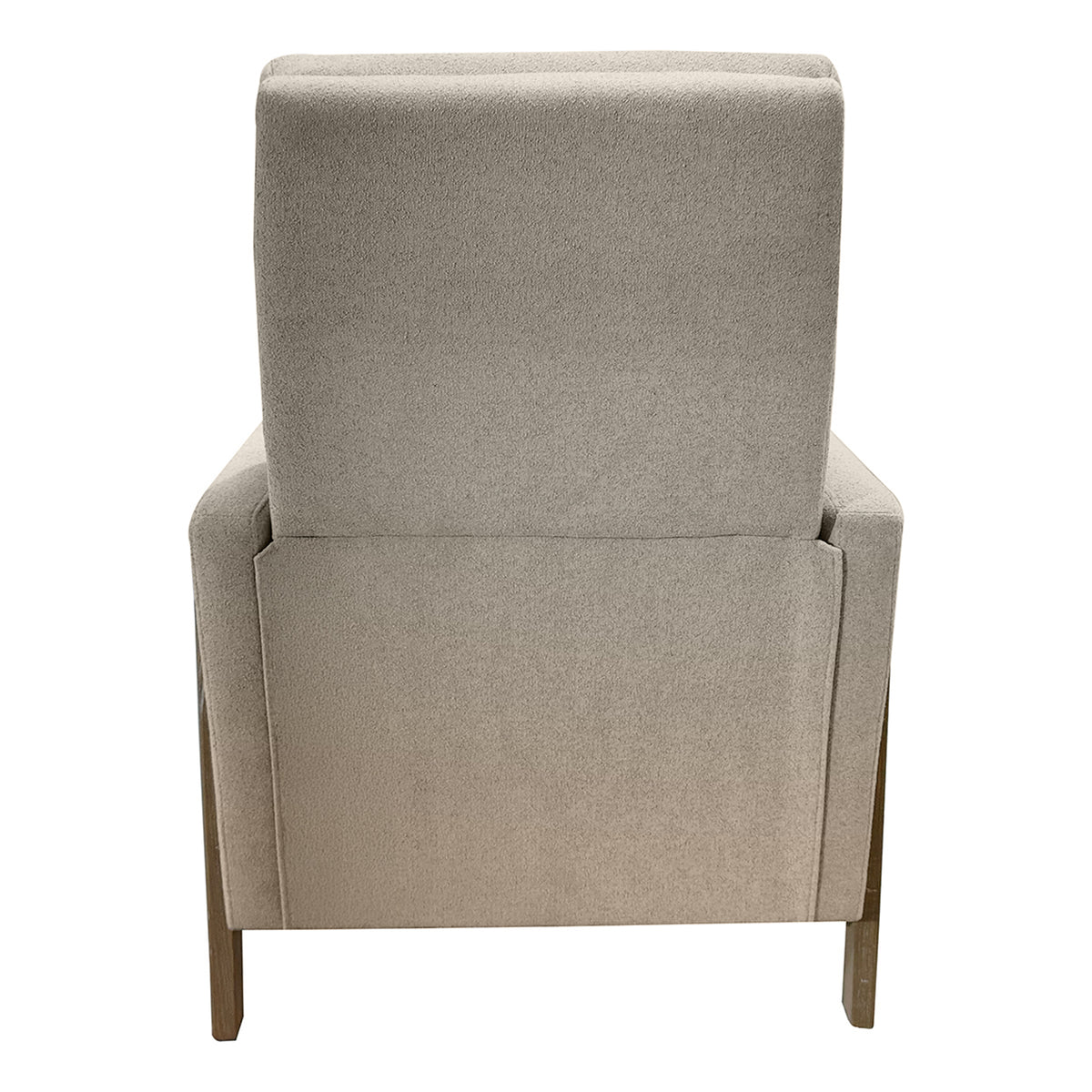 Luna Recliner With Wood Frame - Beige