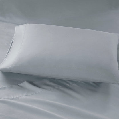 Microfiber Sheet Set with Side Storage Pockets - Grey