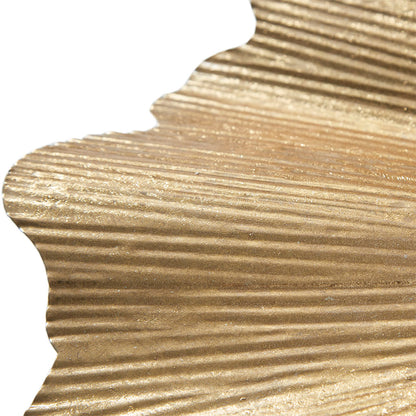 Faye Gold Foil Metal Ginkgo Leaf Wall Decor - Gold