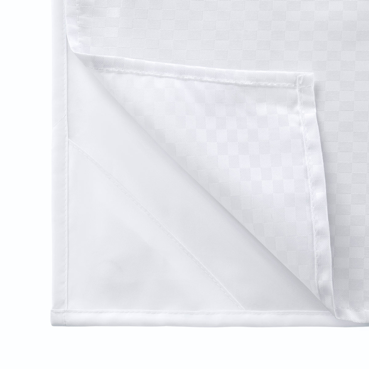 Plain Weave Essential Shower Curtain - Pindot - White