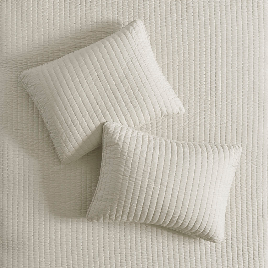 Keaton Quilt Set - Cream