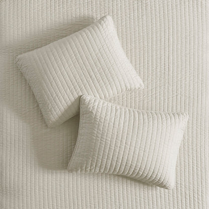 Keaton Quilt Set - Cream