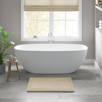 Splendor 100% Cotton Tufted 3000 GSM Reversible Bath Rug - Natural
