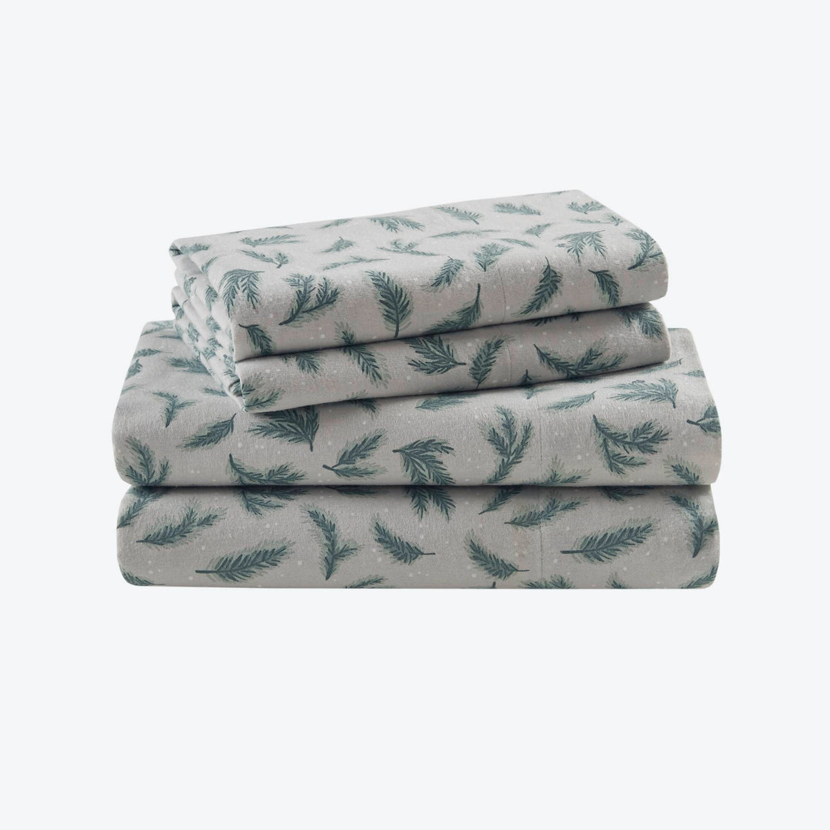 Cotton Flannel Sheet Set - Pine Branches